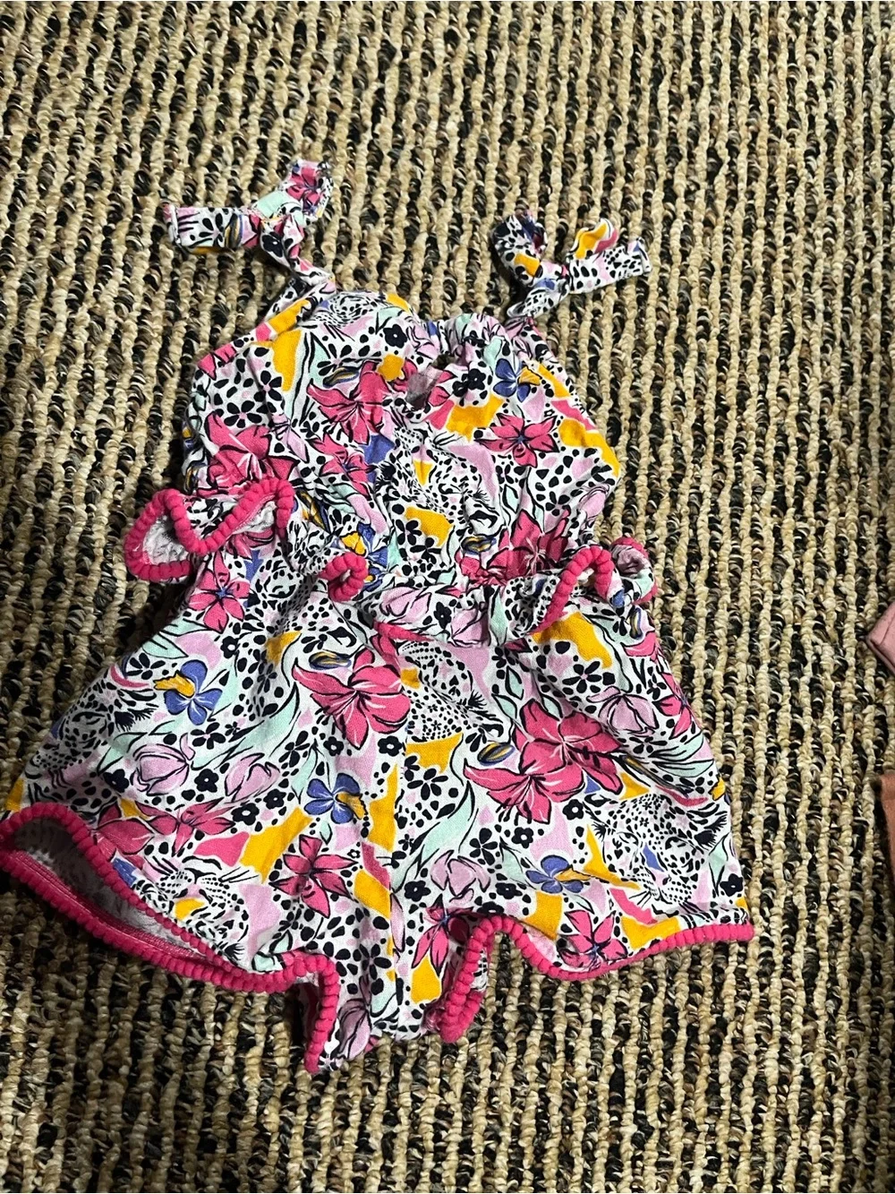 Vince Camuto Girls Floral Ruffle Top - Pink, Yellow, Purple, Mint, Black